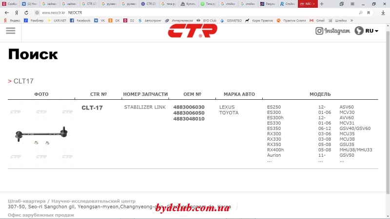 стойка стабилизатора